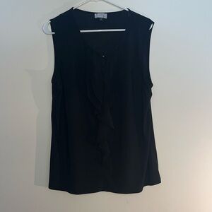 Tahari Black sleeveless blouse, XL